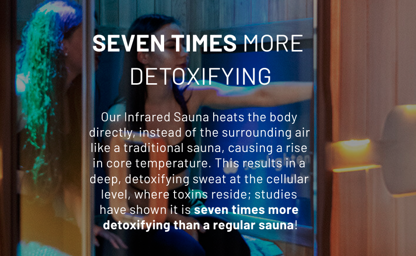 Red Light Sauna 7x more detox